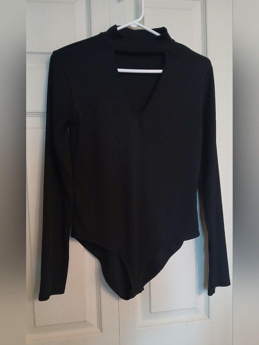 Zara Bodysuit Choker And V Neck Style, Size Medium (M)